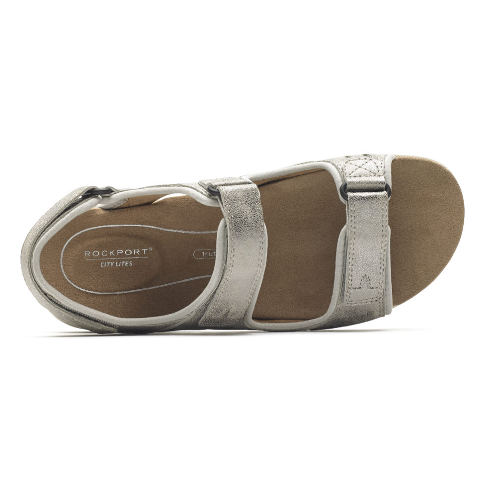 Rockport Sandaler Dame Sølv - Eileen Comfort - UXFA84326